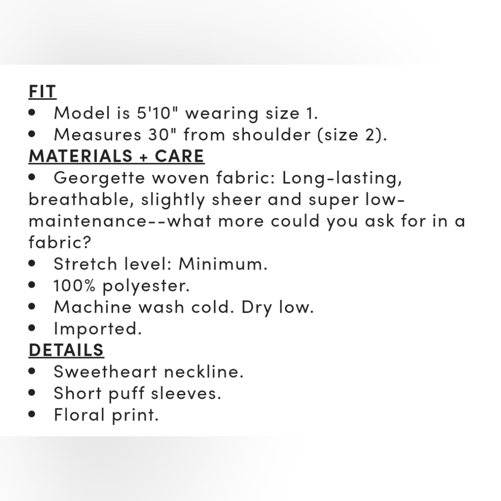 Torrid Georgette Eyelet Smocked Waist Puff Sleeve Top - Picture 9 of 9